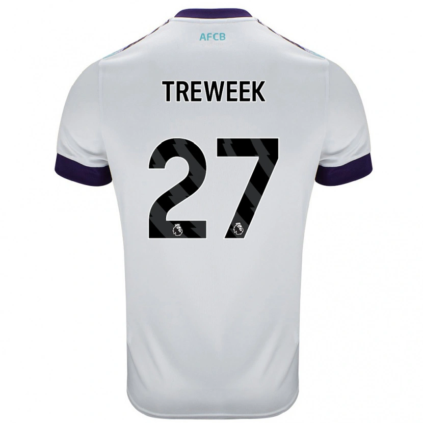 Danxen Herren Amber Treweek #27 Weiß Grün Lila Auswärtstrikot Trikot 2024/25 T-Shirt Schweiz