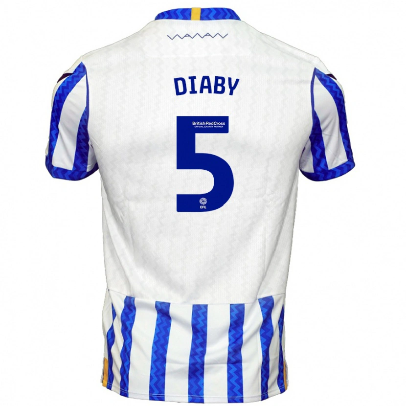 Danxen Damen Bambo Diaby #5 Blau Weiß Heimtrikot Trikot 2024/25 T-Shirt Schweiz