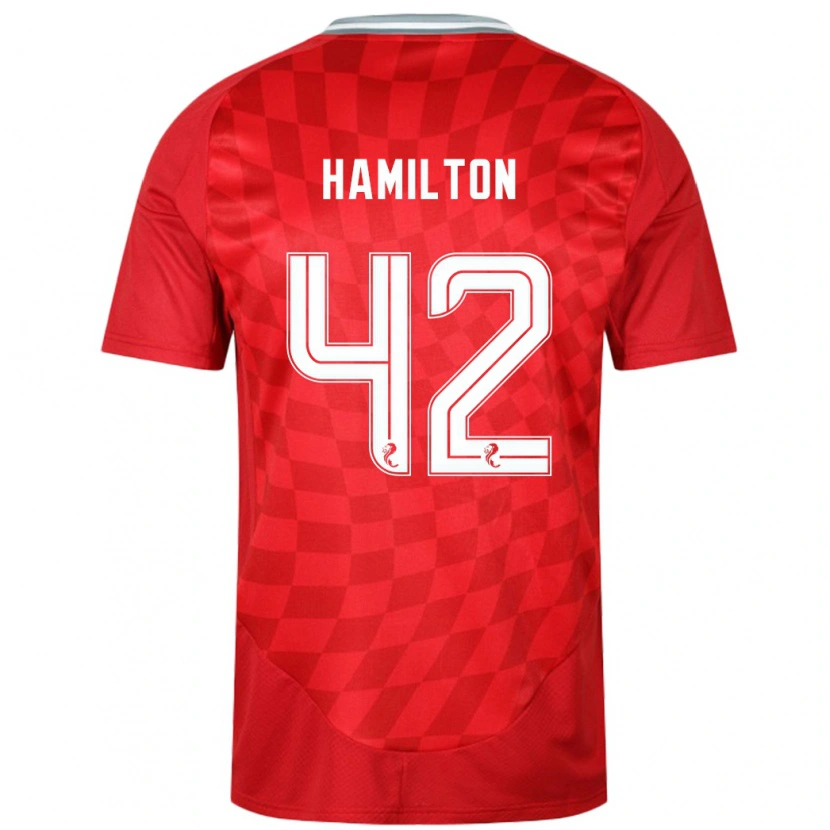 Danxen Damen Brendan Hamilton #42 Rot Heimtrikot Trikot 2024/25 T-Shirt Schweiz