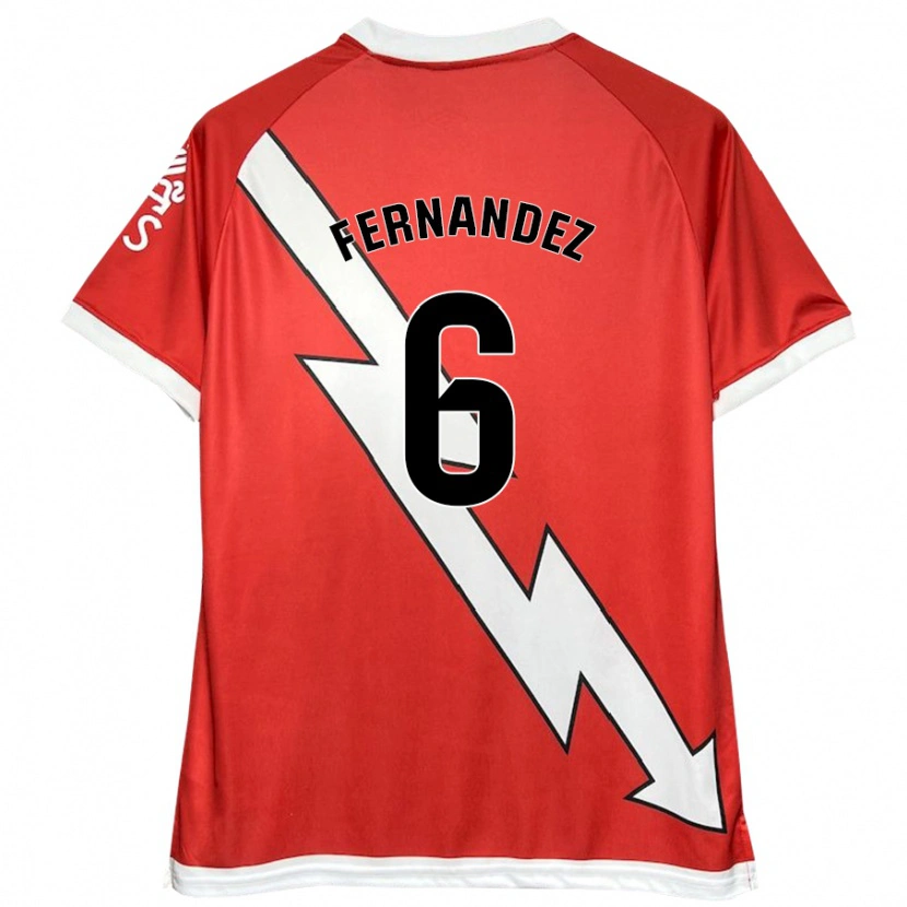 Danxen Damen Paula Fernández #6 Weiß Rot Heimtrikot Trikot 2024/25 T-Shirt Schweiz