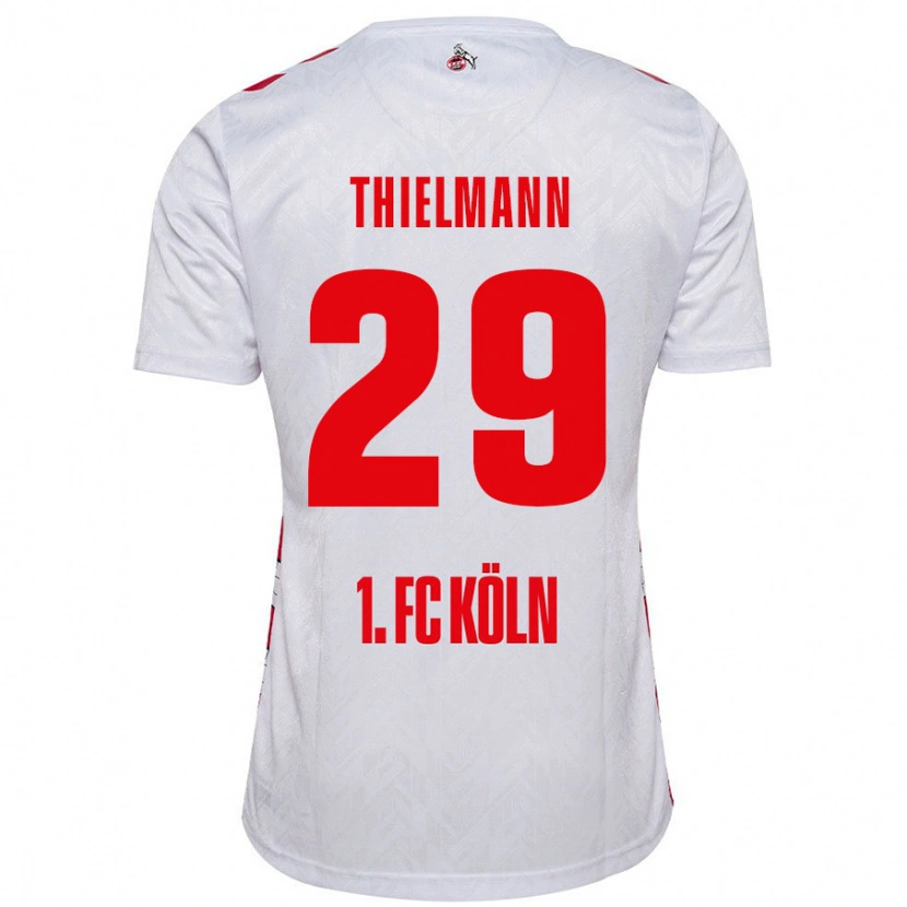 Danxen Damen Jan Thielmann #29 Weiß Rot Heimtrikot Trikot 2024/25 T-Shirt Schweiz