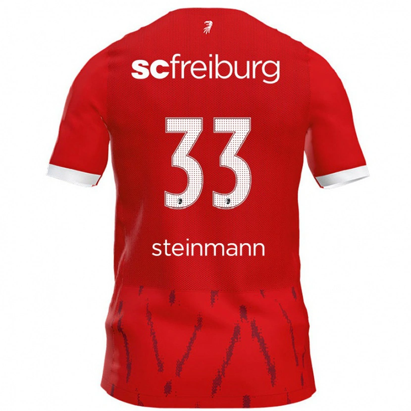 Danxen Damen Karl Steinmann #33 Rot Heimtrikot Trikot 2024/25 T-Shirt Schweiz