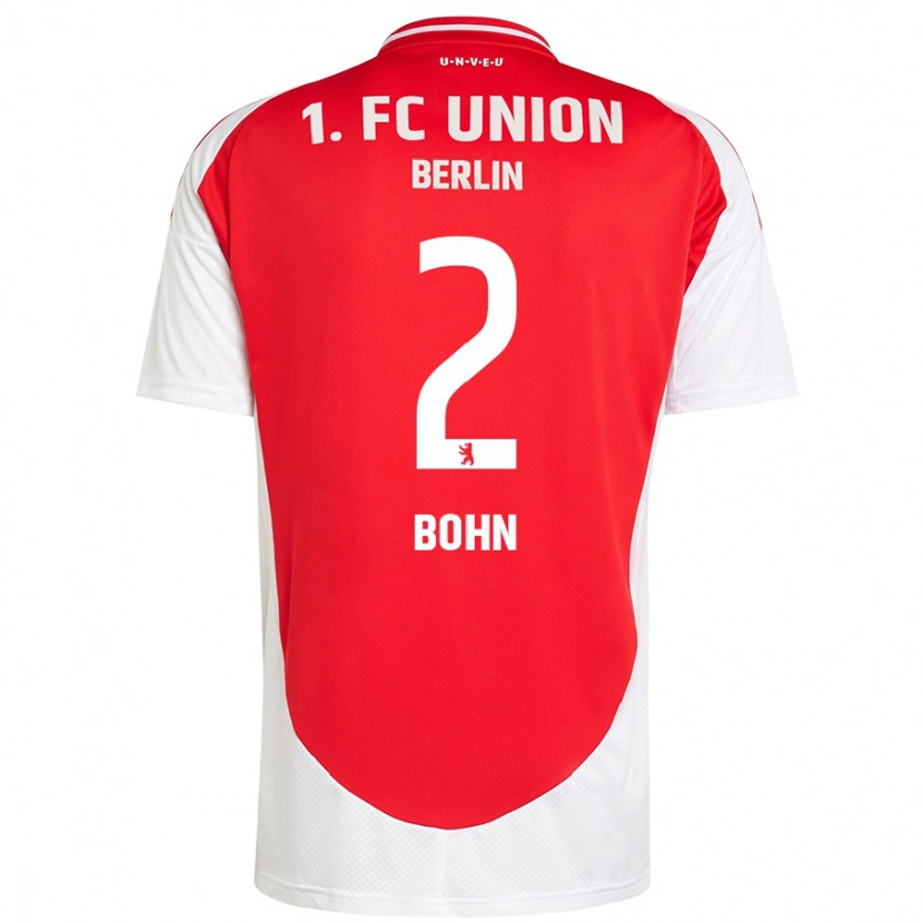 Danxen Damen Oskar Bohn #2 Rot Weiß Heimtrikot Trikot 2024/25 T-Shirt Schweiz