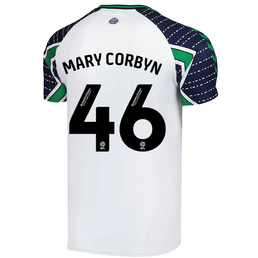 Danxen Damen Mary Corbyn #46 Weiß Auswärtstrikot Trikot 2024/25 T-Shirt Schweiz