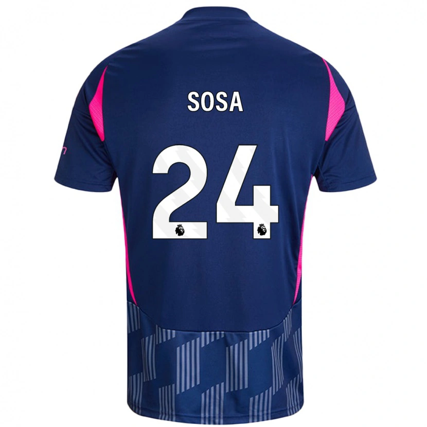 Danxen Damen Ramón Sosa #24 Königsblau Rosa Auswärtstrikot Trikot 2024/25 T-Shirt Schweiz