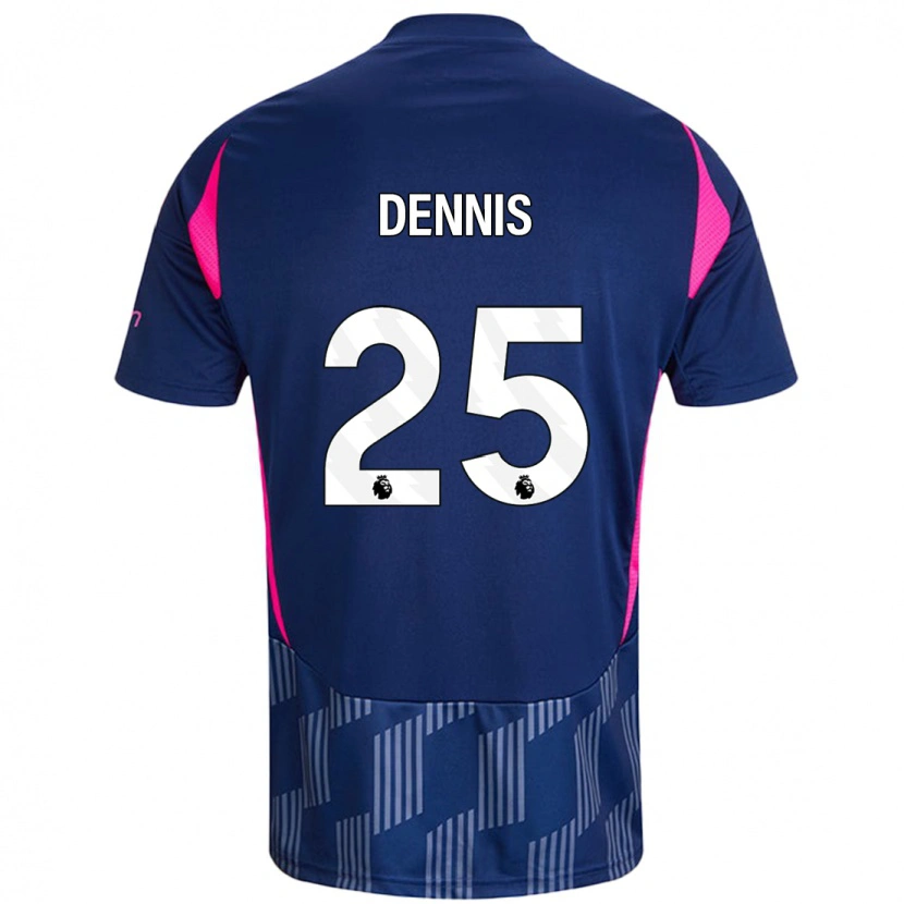 Danxen Damen Emmanuel Dennis #25 Königsblau Rosa Auswärtstrikot Trikot 2024/25 T-Shirt Schweiz