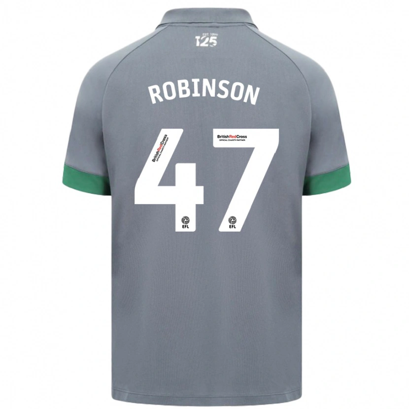 Danxen Damen Callum Robinson #47 Dunkelgrau Auswärtstrikot Trikot 2024/25 T-Shirt Schweiz