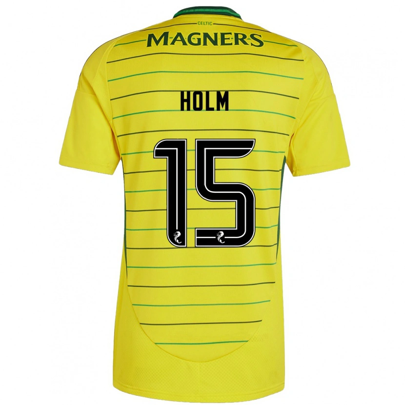 Danxen Damen Odin Thiago Holm #15 Gelb Auswärtstrikot Trikot 2024/25 T-Shirt Schweiz