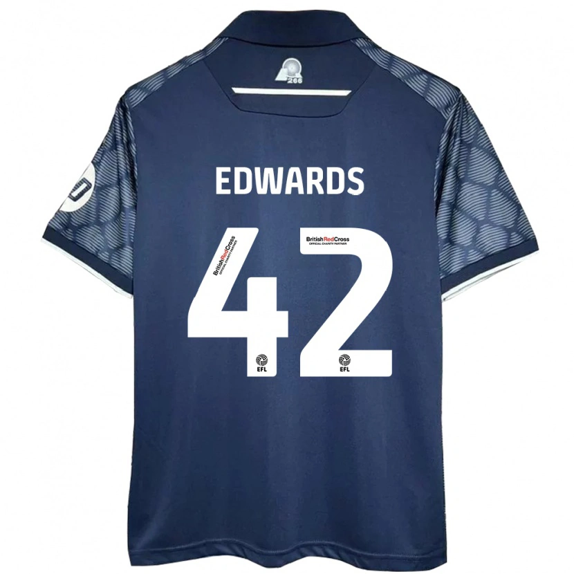 Danxen Damen Callum Edwards #42 Schwarz Auswärtstrikot Trikot 2024/25 T-Shirt Schweiz