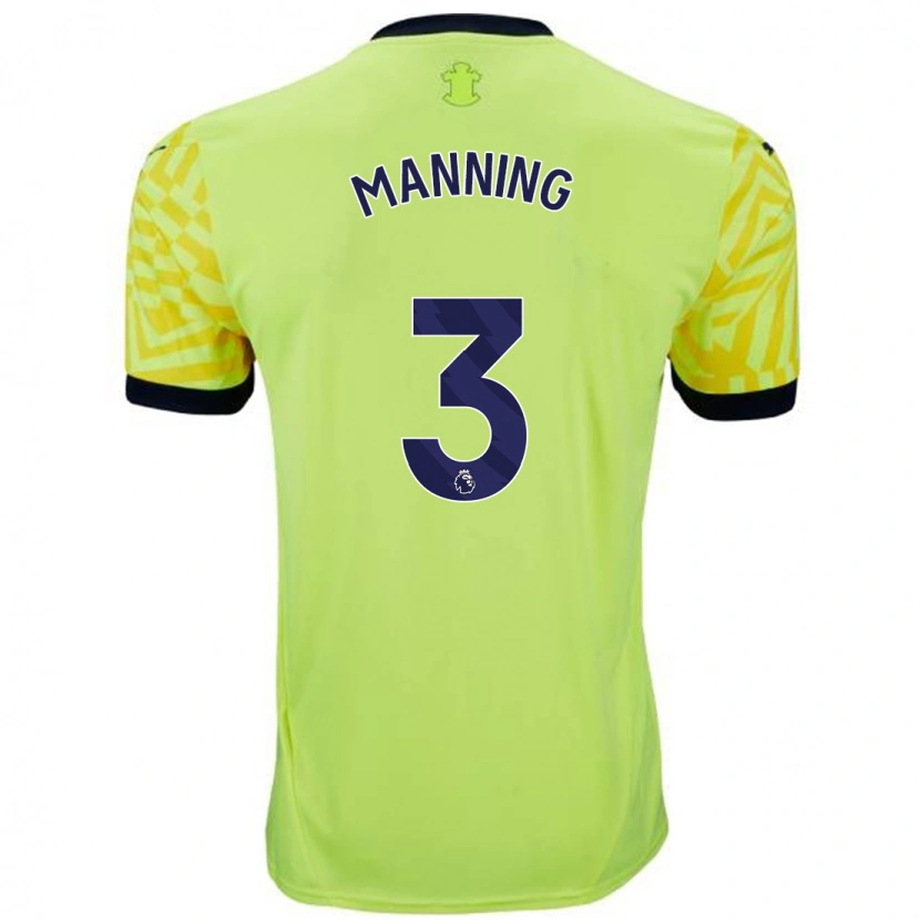 Danxen Damen Ryan Manning #3 Gelb Auswärtstrikot Trikot 2024/25 T-Shirt Schweiz