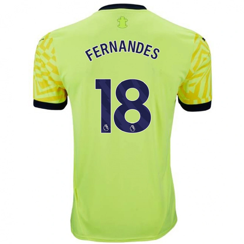 Danxen Damen Mateus Fernandes #18 Gelb Auswärtstrikot Trikot 2024/25 T-Shirt Schweiz