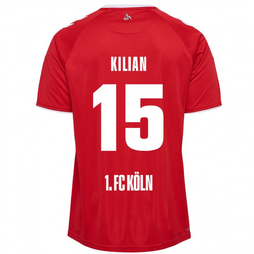 Danxen Damen Luca Kilian #15 Rot Weiß Auswärtstrikot Trikot 2024/25 T-Shirt Schweiz