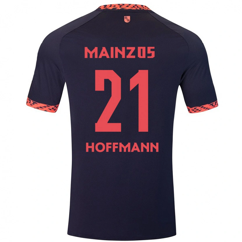 Danxen Damen Leon Hoffmann #21 Blau Korallenrot Auswärtstrikot Trikot 2024/25 T-Shirt Schweiz