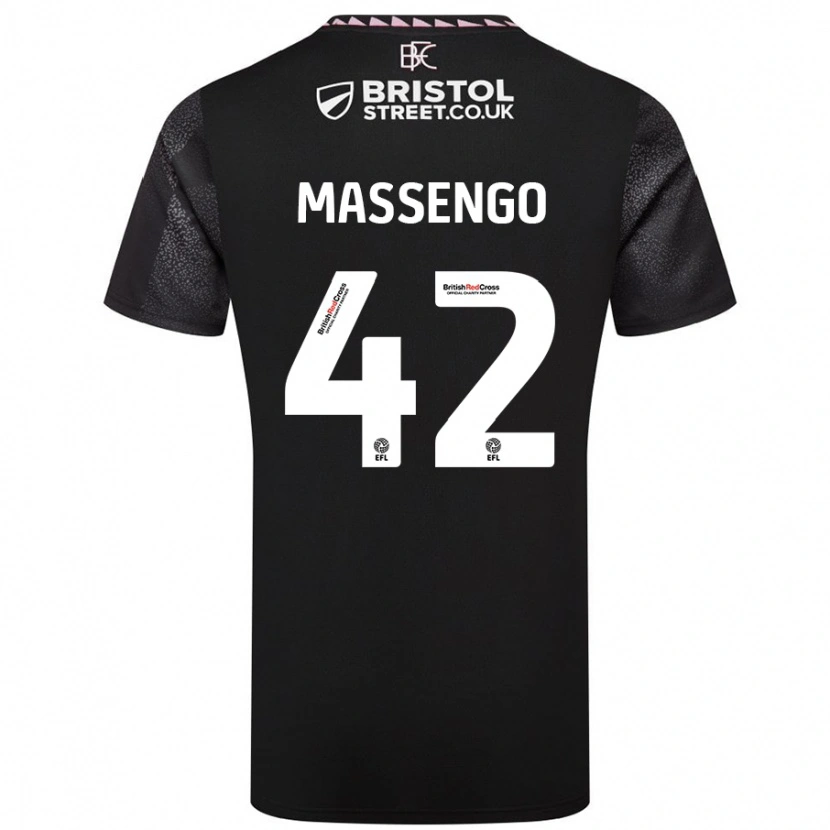 Danxen Damen Han-Noah Massengo #42 Schwarz Auswärtstrikot Trikot 2024/25 T-Shirt Schweiz