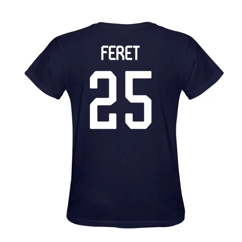 Herren Julien Feret #25 Dunkelblau T-shirt Design Trikot Hemd Schweiz