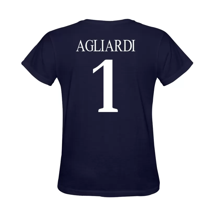 Herren Federico Agliardi #1 Dunkelblau T-shirt Design Trikot Hemd Schweiz