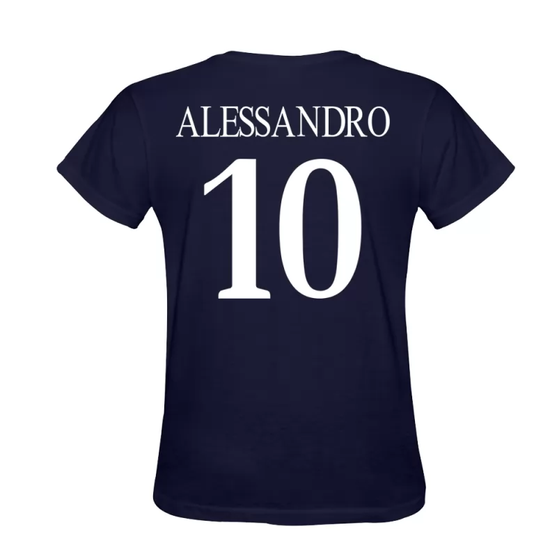 Herren Danilo Alessandro #10 Dunkelblau T-shirt Design Trikot Hemd Schweiz