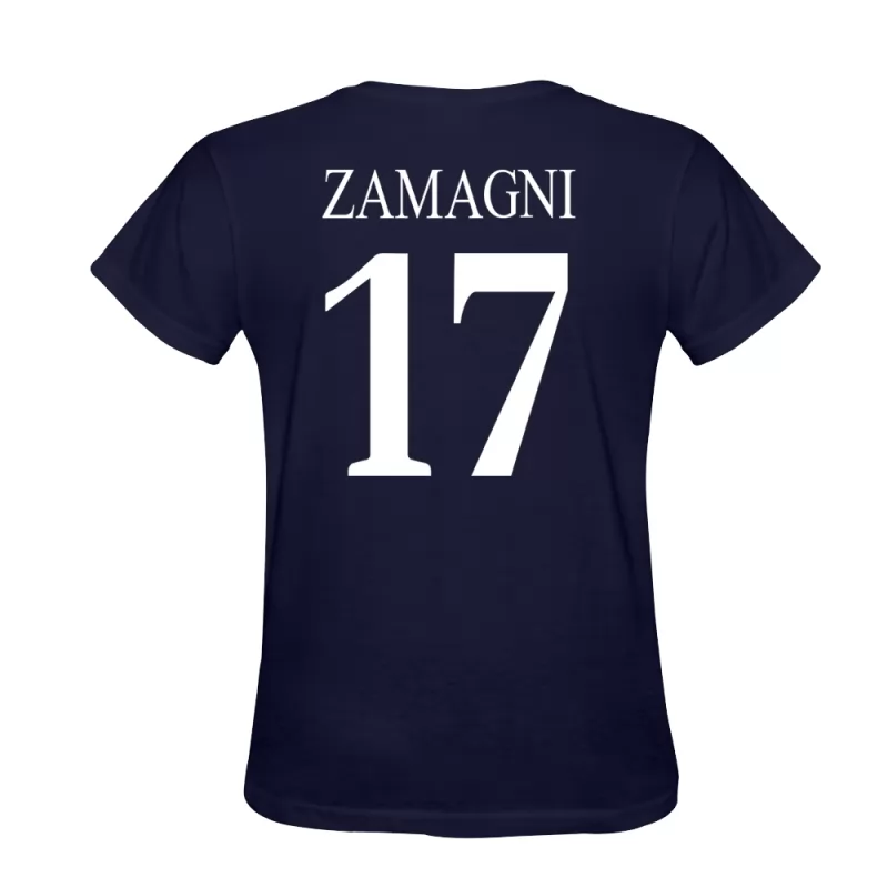 Herren Andrea Zamagni #17 Dunkelblau T-shirt Design Trikot Hemd Schweiz