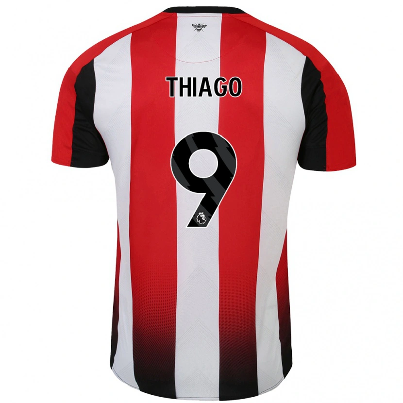 Danxen Kinder Igor Thiago #9 Rot Weiß Heimtrikot Trikot 2024/25 T-Shirt Schweiz