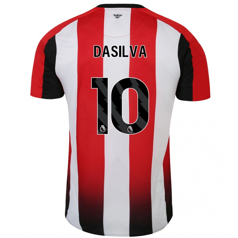 Danxen Kinder Josh Dasilva #10 Rot Weiß Heimtrikot Trikot 2024/25 T-Shirt Schweiz