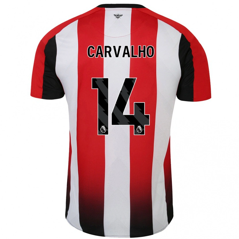 Danxen Kinder Fábio Carvalho #14 Rot Weiß Heimtrikot Trikot 2024/25 T-Shirt Schweiz