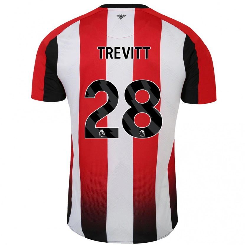 Danxen Kinder Ryan Trevitt #28 Rot Weiß Heimtrikot Trikot 2024/25 T-Shirt Schweiz