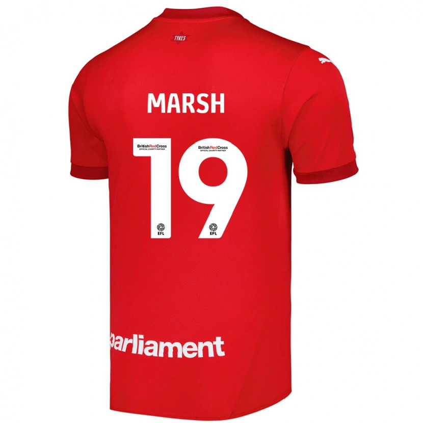 Danxen Kinder Aiden Marsh #19 Rot Heimtrikot Trikot 2024/25 T-Shirt Schweiz