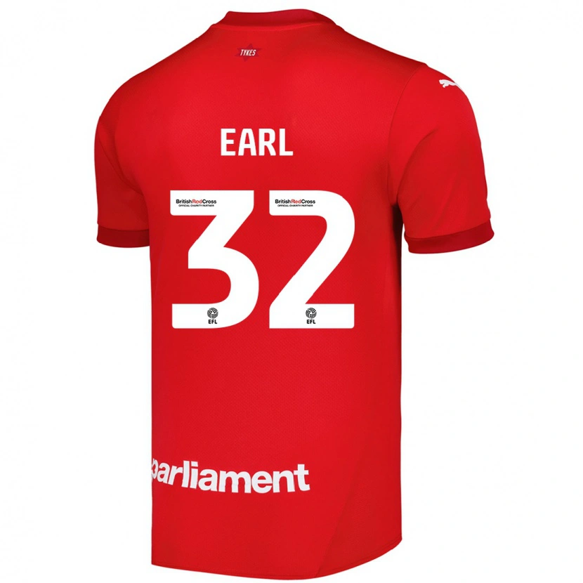 Danxen Kinder Josh Earl #32 Rot Heimtrikot Trikot 2024/25 T-Shirt Schweiz