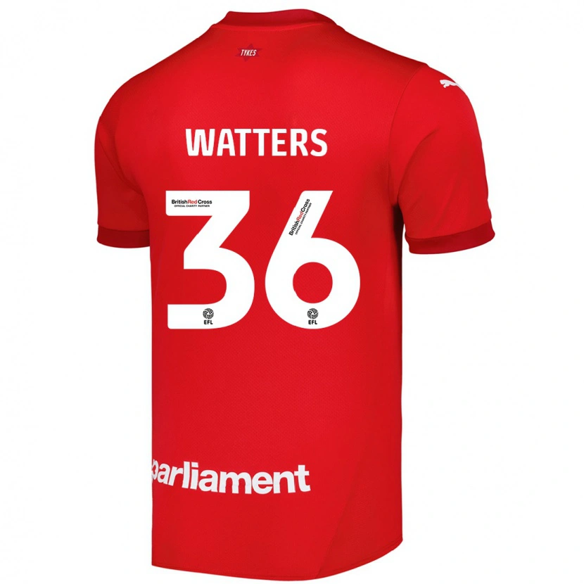 Danxen Kinder Max Watters #36 Rot Heimtrikot Trikot 2024/25 T-Shirt Schweiz