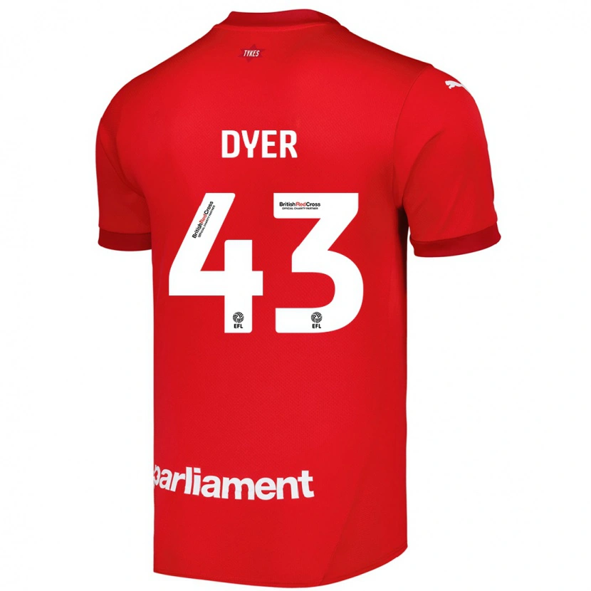 Danxen Kinder Josiah Dyer #43 Rot Heimtrikot Trikot 2024/25 T-Shirt Schweiz