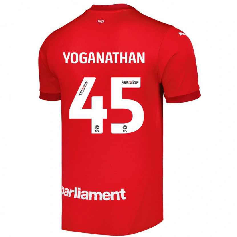 Danxen Kinder Vimal Yoganathan #45 Rot Heimtrikot Trikot 2024/25 T-Shirt Schweiz