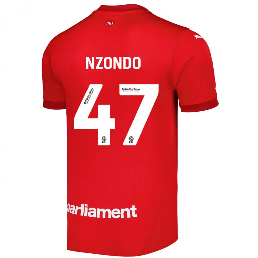 Danxen Kinder Emmaisa Nzondo #47 Rot Heimtrikot Trikot 2024/25 T-Shirt Schweiz