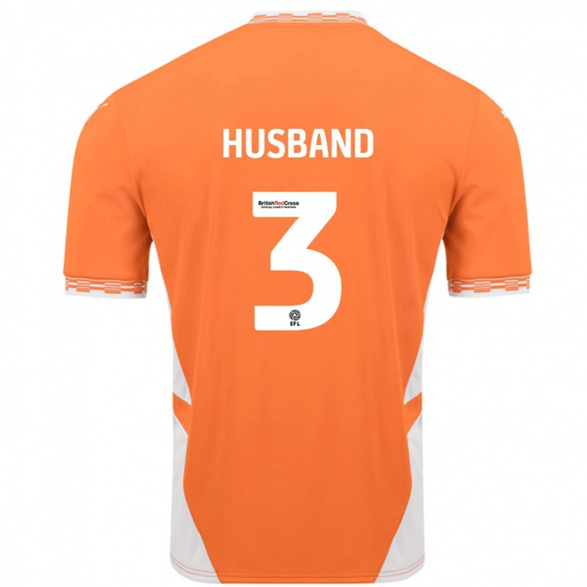 Danxen Kinder James Husband #3 Orange Weiß Heimtrikot Trikot 2024/25 T-Shirt Schweiz