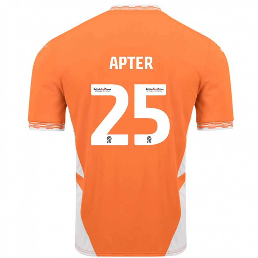 Danxen Kinder Rob Apter #25 Orange Weiß Heimtrikot Trikot 2024/25 T-Shirt Schweiz