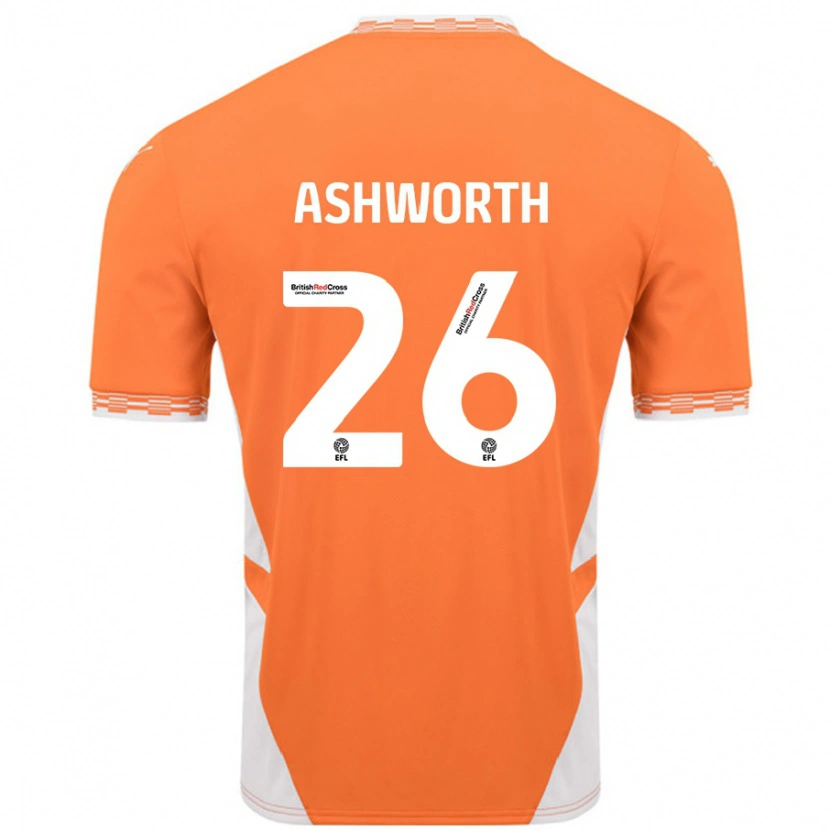 Danxen Kinder Zac Ashworth #26 Orange Weiß Heimtrikot Trikot 2024/25 T-Shirt Schweiz