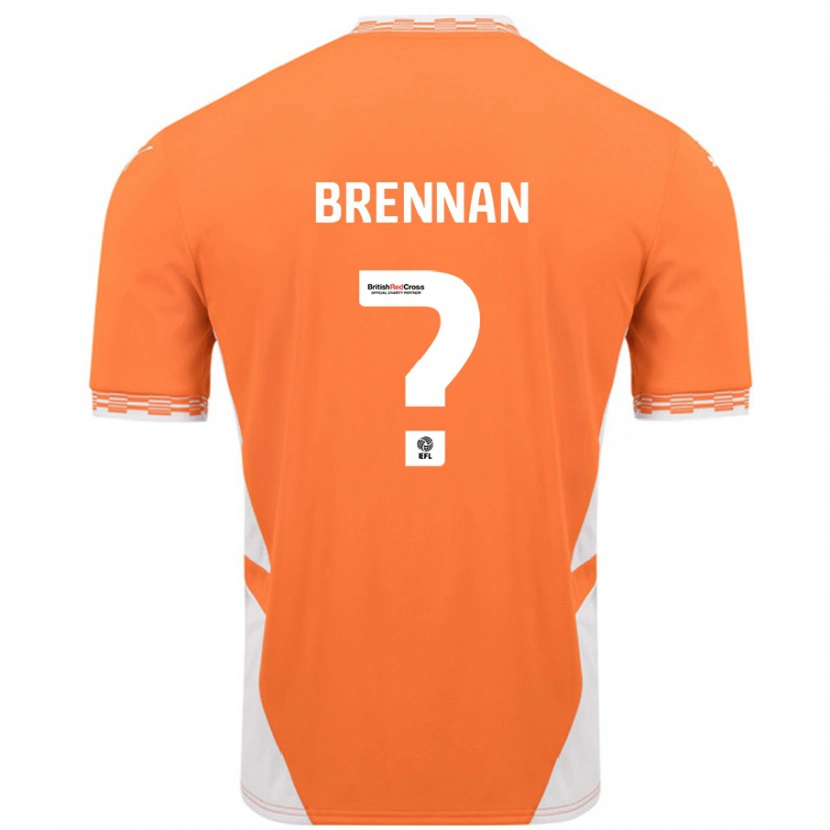 Danxen Kinder Emily Brennan #0 Orange Weiß Heimtrikot Trikot 2024/25 T-Shirt Schweiz