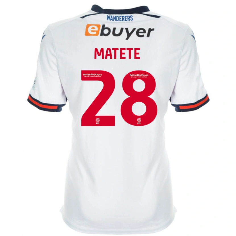 Danxen Kinder Jay Matete #28 Weiß Heimtrikot Trikot 2024/25 T-Shirt Schweiz