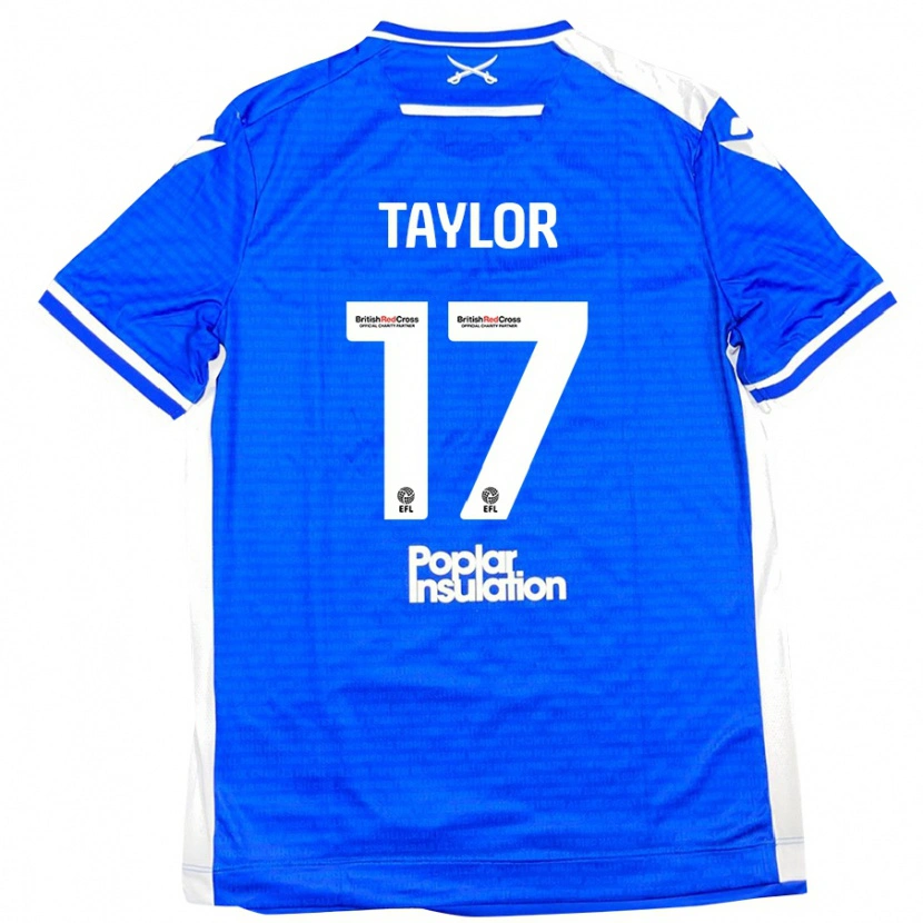 Danxen Kinder Connor Taylor #17 Blau Weiß Heimtrikot Trikot 2024/25 T-Shirt Schweiz