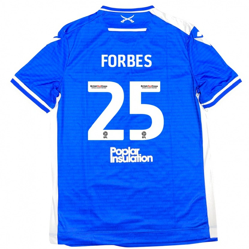 Danxen Kinder Michael Forbes #25 Blau Weiß Heimtrikot Trikot 2024/25 T-Shirt Schweiz