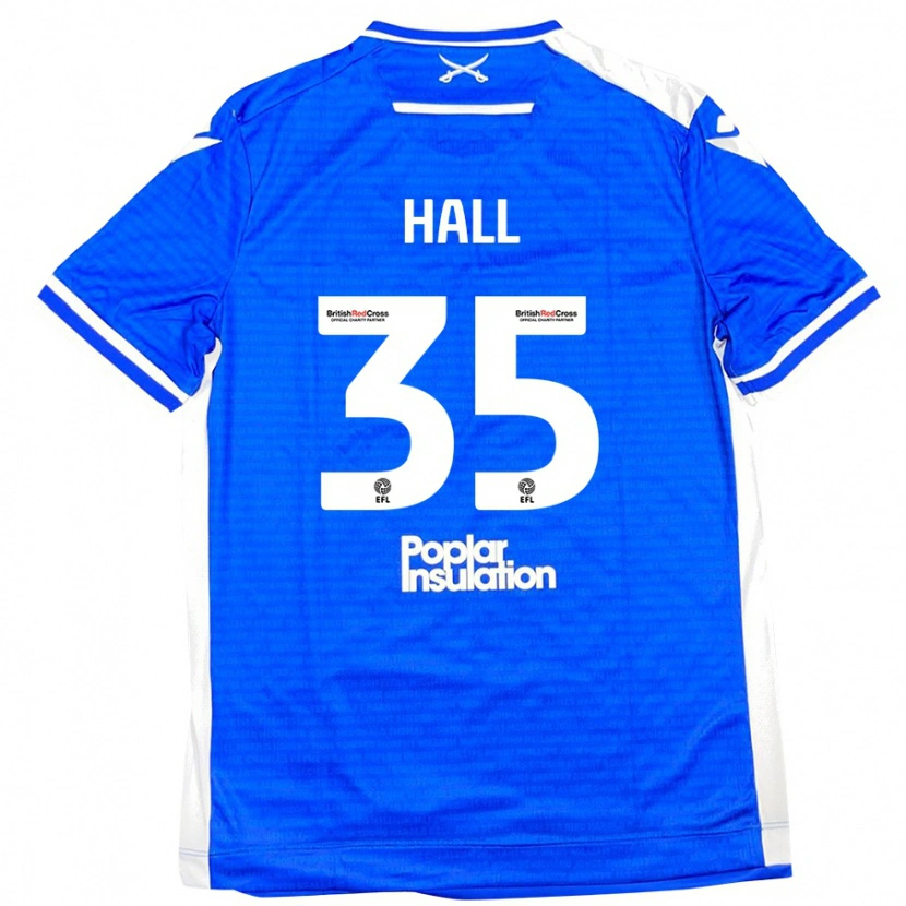 Danxen Kinder Matt Hall #35 Blau Weiß Heimtrikot Trikot 2024/25 T-Shirt Schweiz