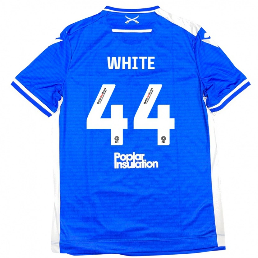 Danxen Kinder Charlie White #44 Blau Weiß Heimtrikot Trikot 2024/25 T-Shirt Schweiz