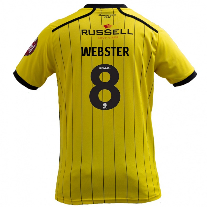 Danxen Kinder Charlie Webster #8 Gelb Heimtrikot Trikot 2024/25 T-Shirt Schweiz