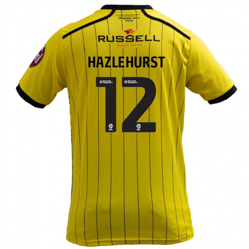 Danxen Kinder Jack Hazlehurst #12 Gelb Heimtrikot Trikot 2024/25 T-Shirt Schweiz