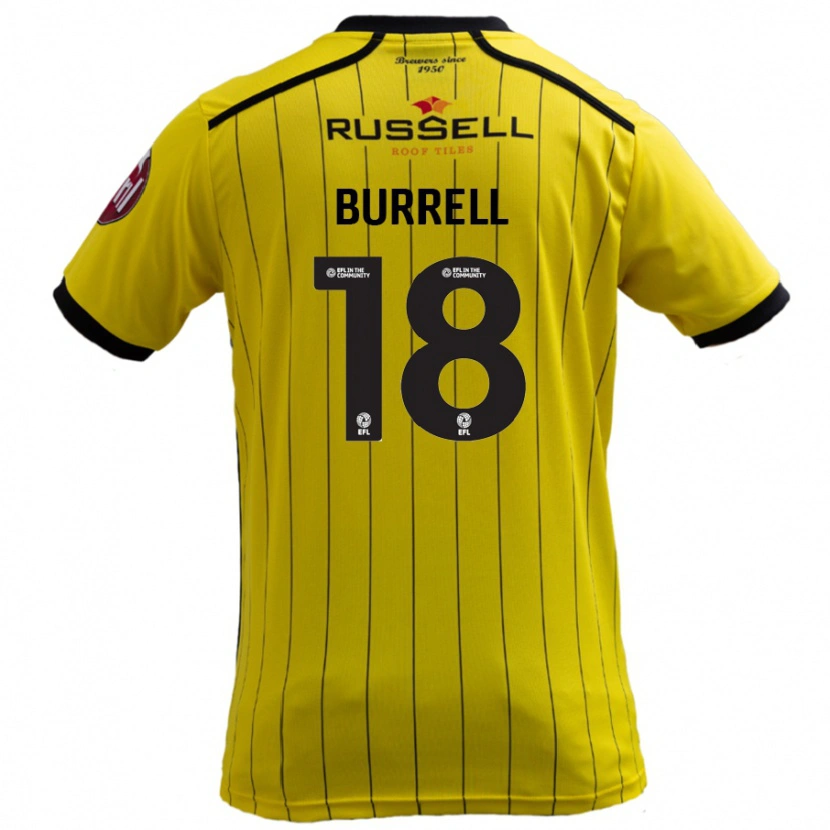 Danxen Kinder Rumarn Burrell #18 Gelb Heimtrikot Trikot 2024/25 T-Shirt Schweiz