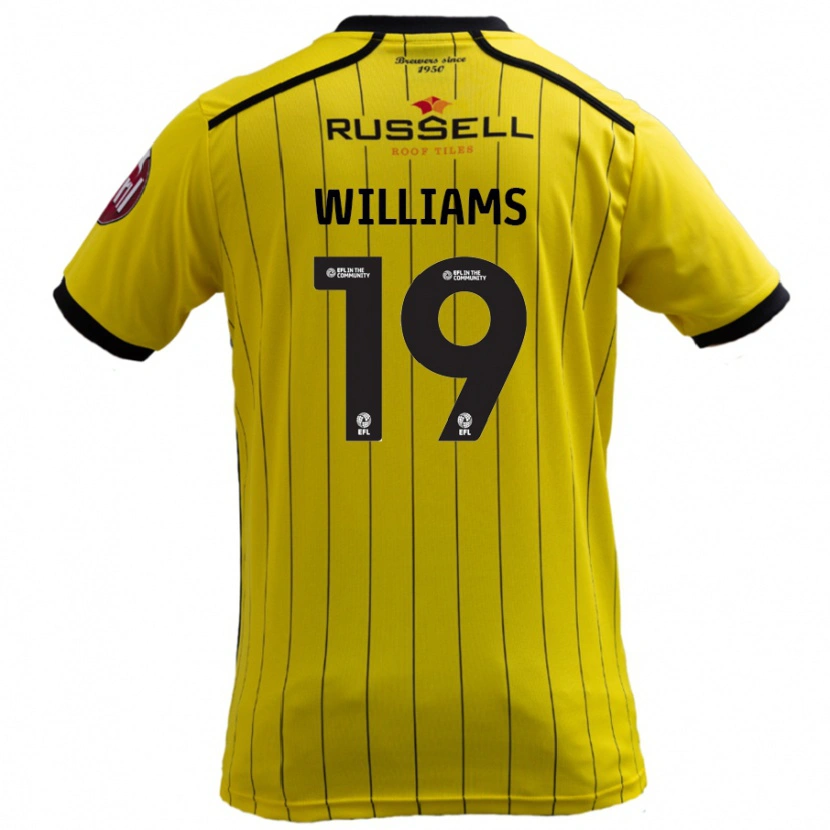 Danxen Kinder Dylan Williams #19 Gelb Heimtrikot Trikot 2024/25 T-Shirt Schweiz