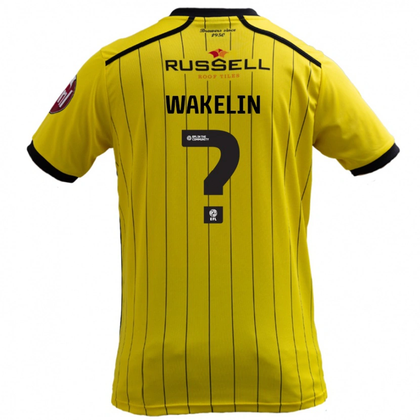 Danxen Kinder Ronny Wakelin #0 Gelb Heimtrikot Trikot 2024/25 T-Shirt Schweiz