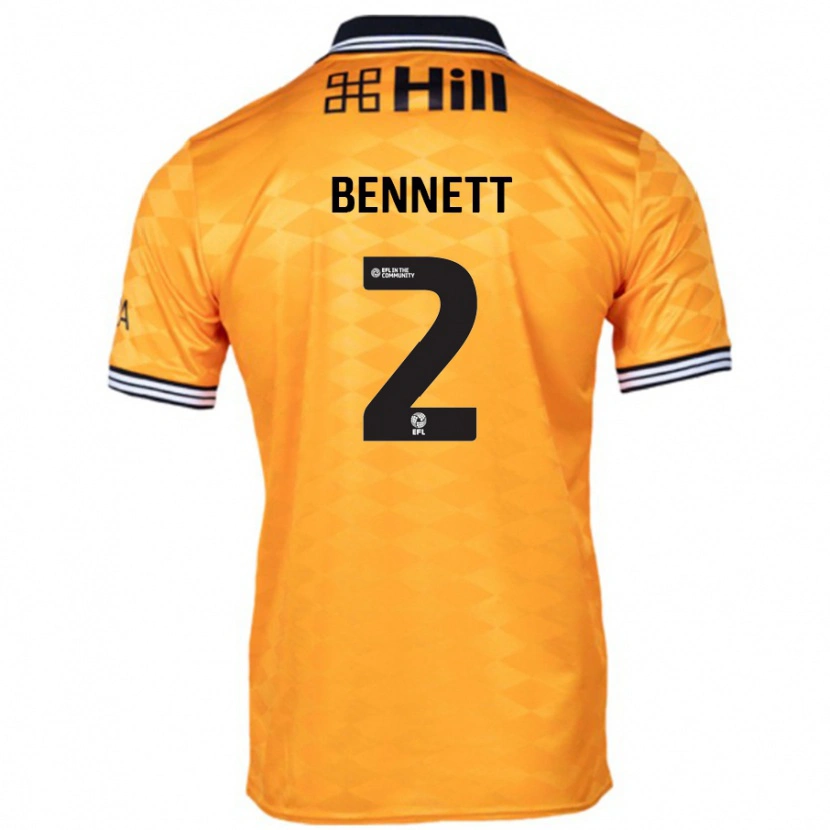 Danxen Kinder Liam Bennett #2 Orange Heimtrikot Trikot 2024/25 T-Shirt Schweiz