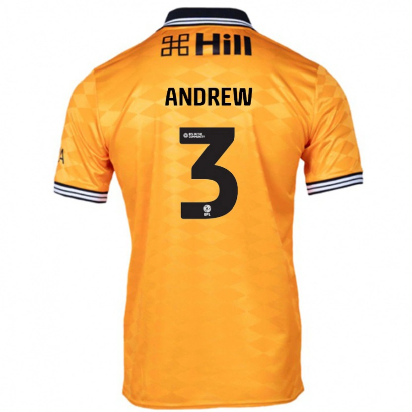 Danxen Kinder Danny Andrew #3 Orange Heimtrikot Trikot 2024/25 T-Shirt Schweiz