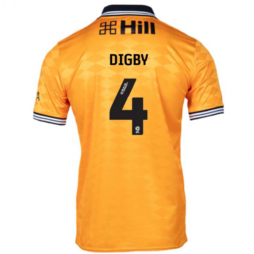 Danxen Kinder Paul Digby #4 Orange Heimtrikot Trikot 2024/25 T-Shirt Schweiz