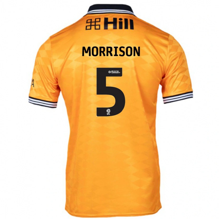 Danxen Kinder Michael Morrison #5 Orange Heimtrikot Trikot 2024/25 T-Shirt Schweiz